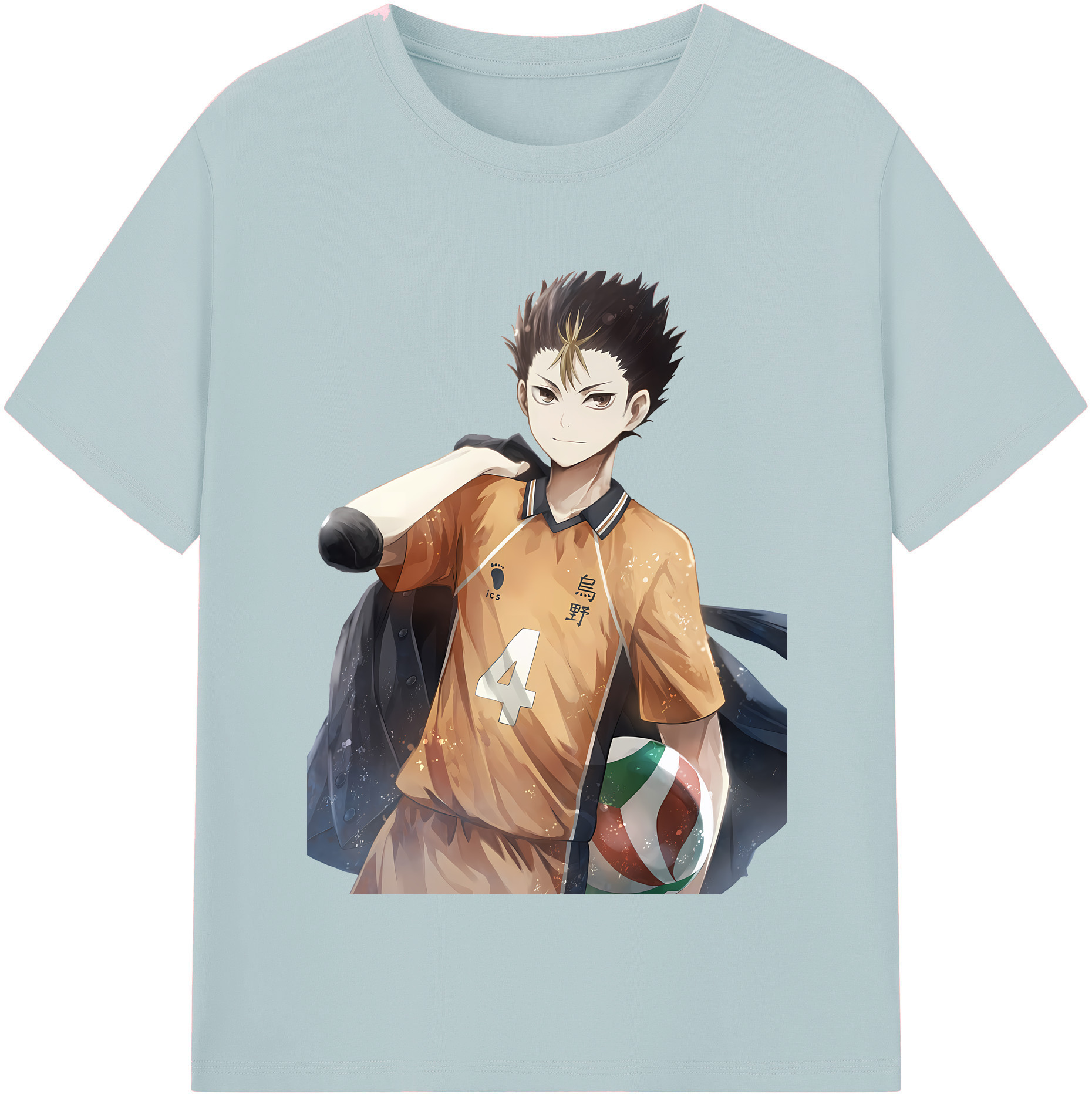 （画像用） ハイキュー!! Haikyu!! 綿100％半袖Tシャツ（フロントプリント）